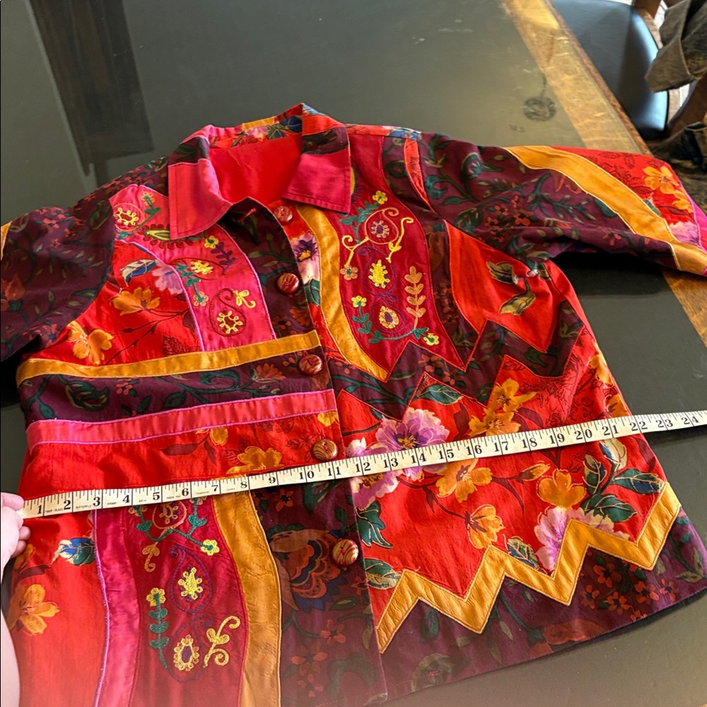 Colorful Floral Patchwork Jacket - Picture 8 of 11
